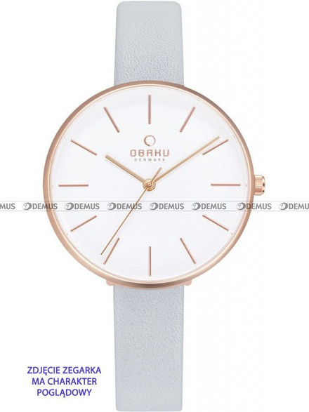 Pasek do zegarków Obaku V211L - V211LXVIRL - 12 mm biały