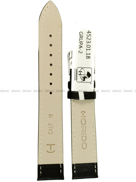Pasek skórzany do zegarka - Horido 4523.01.18S - 18 mm