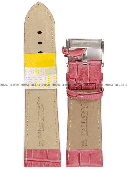 Pasek skórzany do zegarka - Diloy 368EA.26.13 - 26 mm