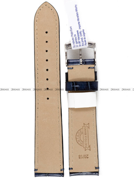 Pasek skórzany do zegarka - Morellato A01X5534D40062CR20 - 20 mm