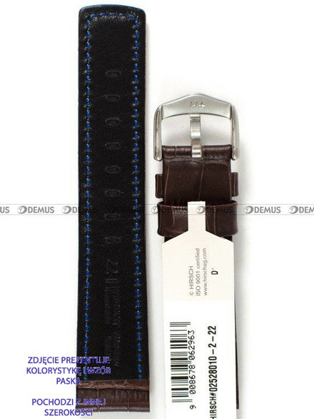 Pasek skórzany do zegarka - Hirsch Grand Duke 02528010-2-24 - 24 mm