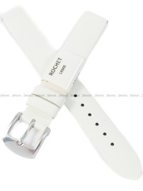Pasek skórzany do zegarka - Rochet Trendy 6340402 - 14 mm - Biały