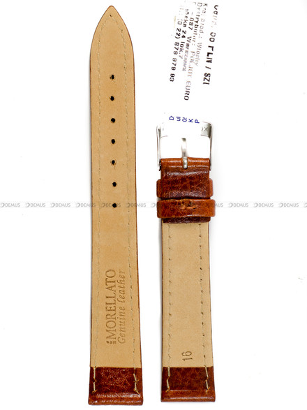 Pasek skórzany do zegarka - Morellato A01U0753333037CR16 - 16 mm