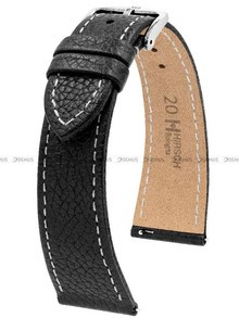 Pasek skórzany z do zegarka - Hirsch Bologna 01802150-2-18 - 18 mm