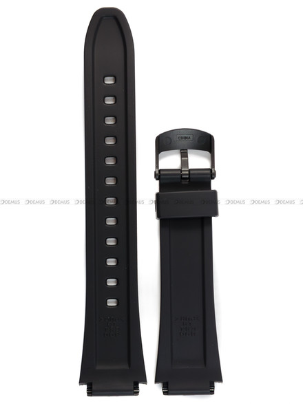 Pasek z tworzywa do zegarków Casio AW-81 - 18mm czarny