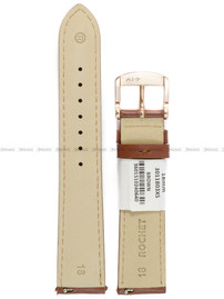 Pasek skórzany do zegarka - Rochet New York 3011803XS - 18 mm - Brązowy