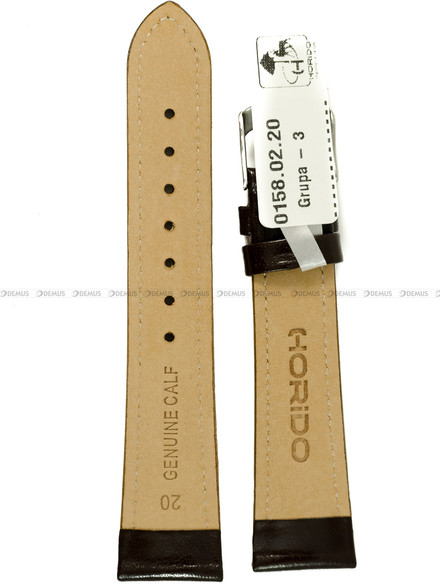 Pasek skórzany do zegarka - Horido 0158.02.19S - 19 mm