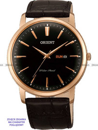 Pasek skórzany do zegarka - Orient UDDYLRB - 22 mm czarny