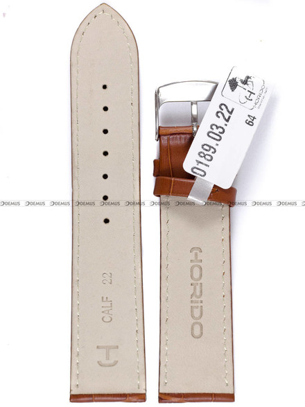 Pasek skórzany do zegarka - Horido 0189.03.22S - 22 mm