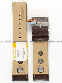 Pasek skórzany do zegarka - Diloy P355.24.2 - 24 mm brązowy