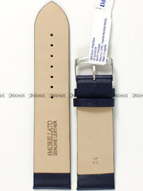 Pasek do zegarka skórzany - Morellato A01X5126875062CR24 24 mm niebieski