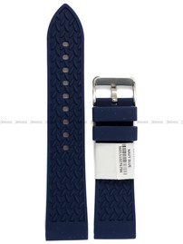 Pasek silikonowy do zegarka - Rochet Birdy 8392206ST - 22 mm - Niebieski