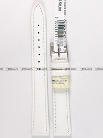 Pasek skórzany do zegarka - Morellato A01X4219A97017CR16 16 mm biały