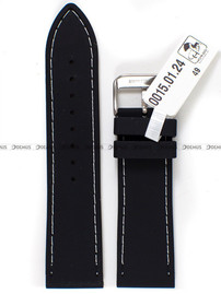 Pasek silikonowy do zegarka - Horido 0015.01W.24S - 24 mm