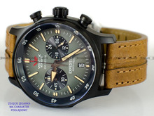 Pasek skórzany do zegarka Vostok Europe Expedition North Pole VK64-592C558 - 22 mm
