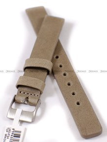 Pasek skórzany do zegarka - LAVVU LSCUF14 - 14 mm beżowy