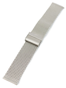 Bransoleta mesh do zegarka - Rochet Bari 2892200 - 22 mm - srebrna