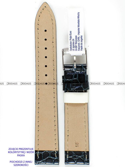 Pasek do zegarka skórzany - Morellato A01U0751376064CR20 - 20 mm
