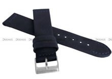 Pasek skórzany do zegarka - LAVVU LSLUL20 - 20 mm grafitowy
