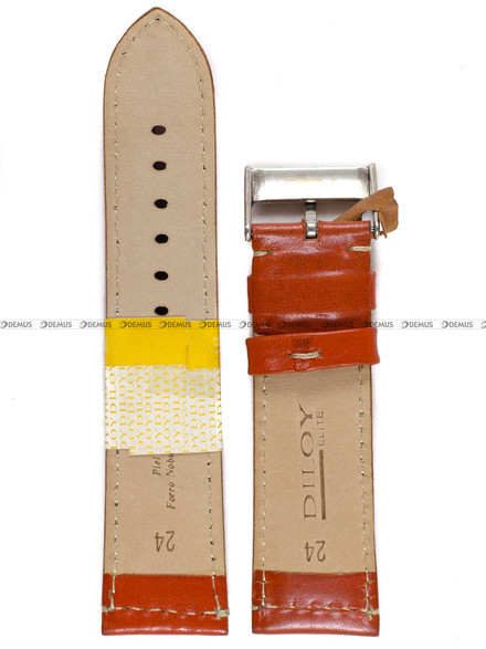 Pasek skórzany do zegarka - Diloy 363.24.12 - 24 mm