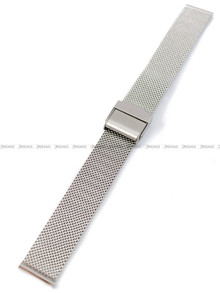 Bransoleta mesh do zegarka - Pacific MS-06-31-16MM - 16 mm - srebrna