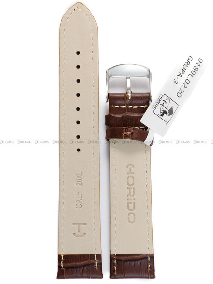 Pasek skórzany do zegarka - Horido 0189.02.20S - 20 mm