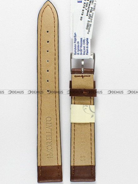 Pasek skórzany do zegarka - Morellato A01X4219A97040CR16 16 mm brązowy