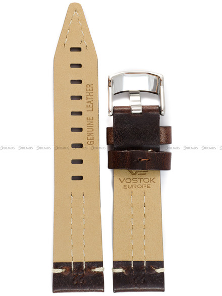 Pasek skórzany do zegarka Vostok Europe N-1 Rocket NH35A-225A615 - 22 mm