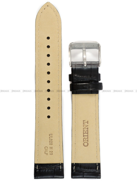 Pasek skórzany do zegarka Orient RA-AP0101B30B, RA-AP0103L30B, RA-AP0104S30B - UL020018J0 - 20 mm