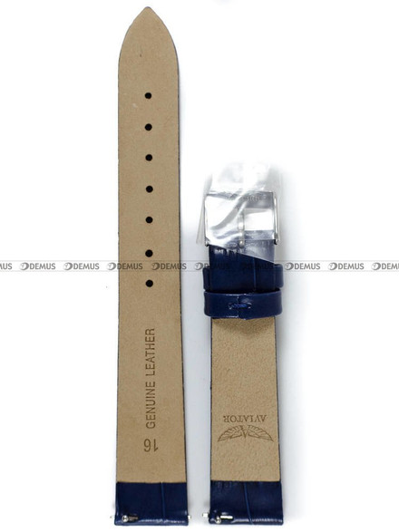 Pasek skórzany do zegarka Aviator V.1.33.0.255.4 - 16 mm