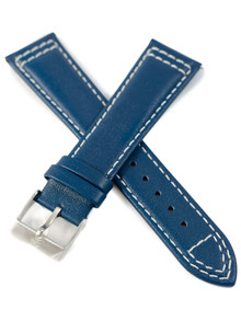 Pasek skórzany do zegarka Balticus Flying Seal - Latająca Foka BALFSQCHBLU - 22 mm