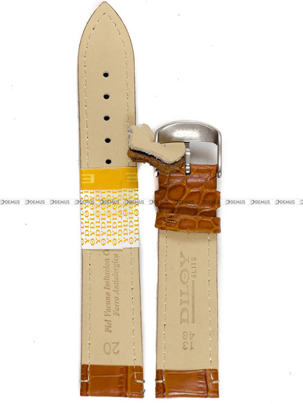 Pasek skórzany do zegarka - Diloy 412.20.3 - 20 mm