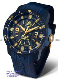 Pasek silikonowy do zegarka Vostok Ekranoplan 2 - 25 mm granatowy