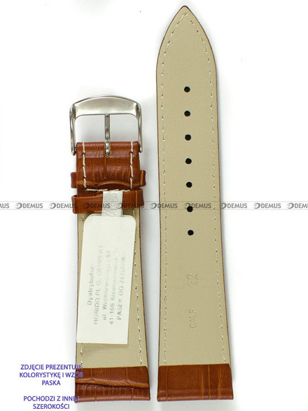 Pasek skórzany do zegarka - Horido 9613.03.24S - 24 mm