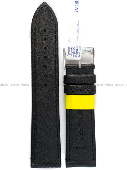 Pasek do zegarka wodoodporny skórzany - Morellato Race A01X4909C18819CR22 - 22 mm