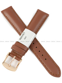 Pasek skórzany do zegarka - Rochet New York 3011603XS - 16 mm - Brązowy