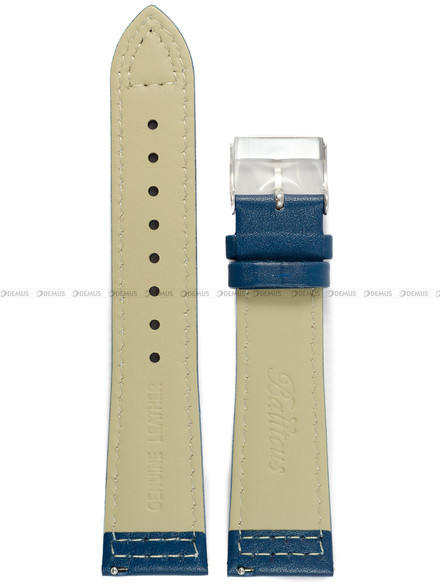 Pasek skórzany do zegarka Balticus Flying Seal - Latająca Foka BALFSQCHBLU - 22 mm