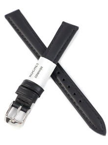 Pasek skórzany do zegarka - Rochet Miami 5411201ST - 12  mm - Czarny