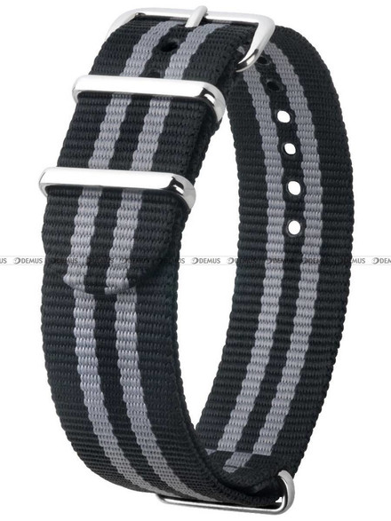 Pasek Nato nylonowy do zegarka - Hirsch Rush 40406030-2-20 - 20 mm