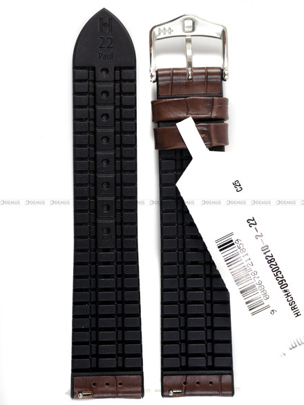 Pasek skórzano-kauczukowy do zegarka - Hirsch Paul 0925028210-2-22 XL - 22 mm