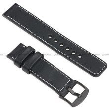Pasek skórzany do zegarka lub smartwatcha - moVear WQU0C01SL00BKMM22BK - 22 mm