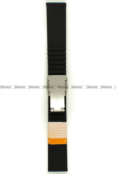 Pasek silikonowy Diloy do zegarka - SBR30.22.1 - 22 mm