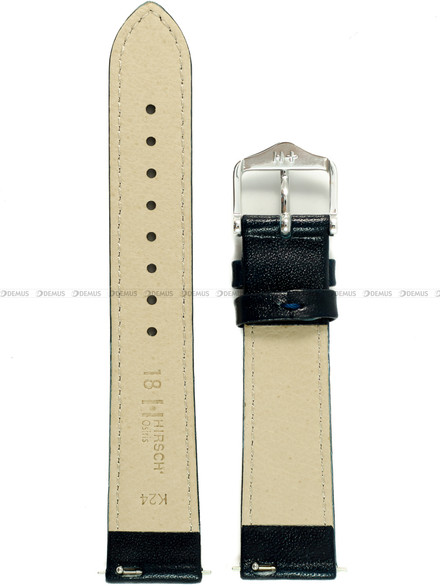 Pasek skórzany do zegarka - Hirsch Osiris 03475180-2-18 M - 18 mm
