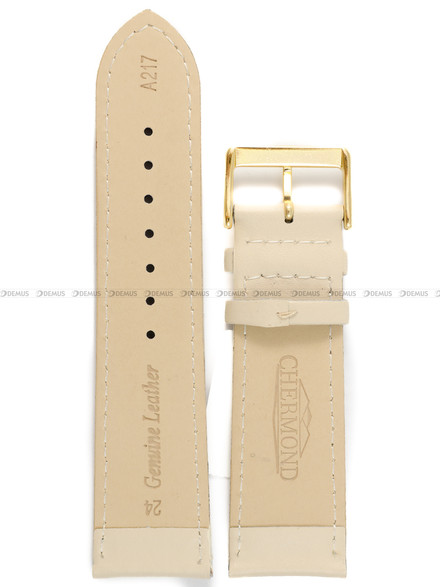 Pasek skórzany do zegarka - Chermond A217.24.7-G - 24 mm