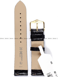 Pasek skórzany z jaszczurki do zegarka - Hirsch Lizard 01766150-1-20 M - 20 mm