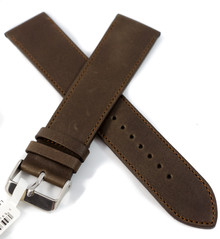 Pasek skórzany do zegarka - LAVVU LSAXC24 - 24 mm - XXL