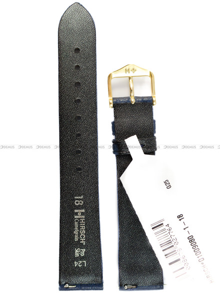 Pasek skórzany do zegarka - Hirsch Camelgrain 01009080-2-20 - 20 mm