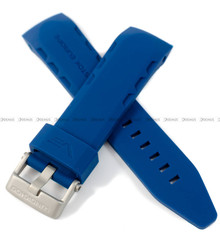 Pasek silikonowy ciemny niebieski do zegarka Vostok Europe Lunokhod 6S30-6205213 - 25 mm