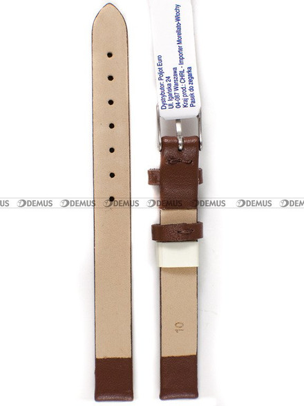 Pasek skórzany do zegarka - Morellato A01X5126875134CR10 - 10 mm brązowy