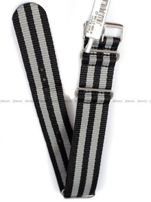 Pasek NATO nylonowy do zegarka - Fluco Field 919M-01/08-22 - 22 mm